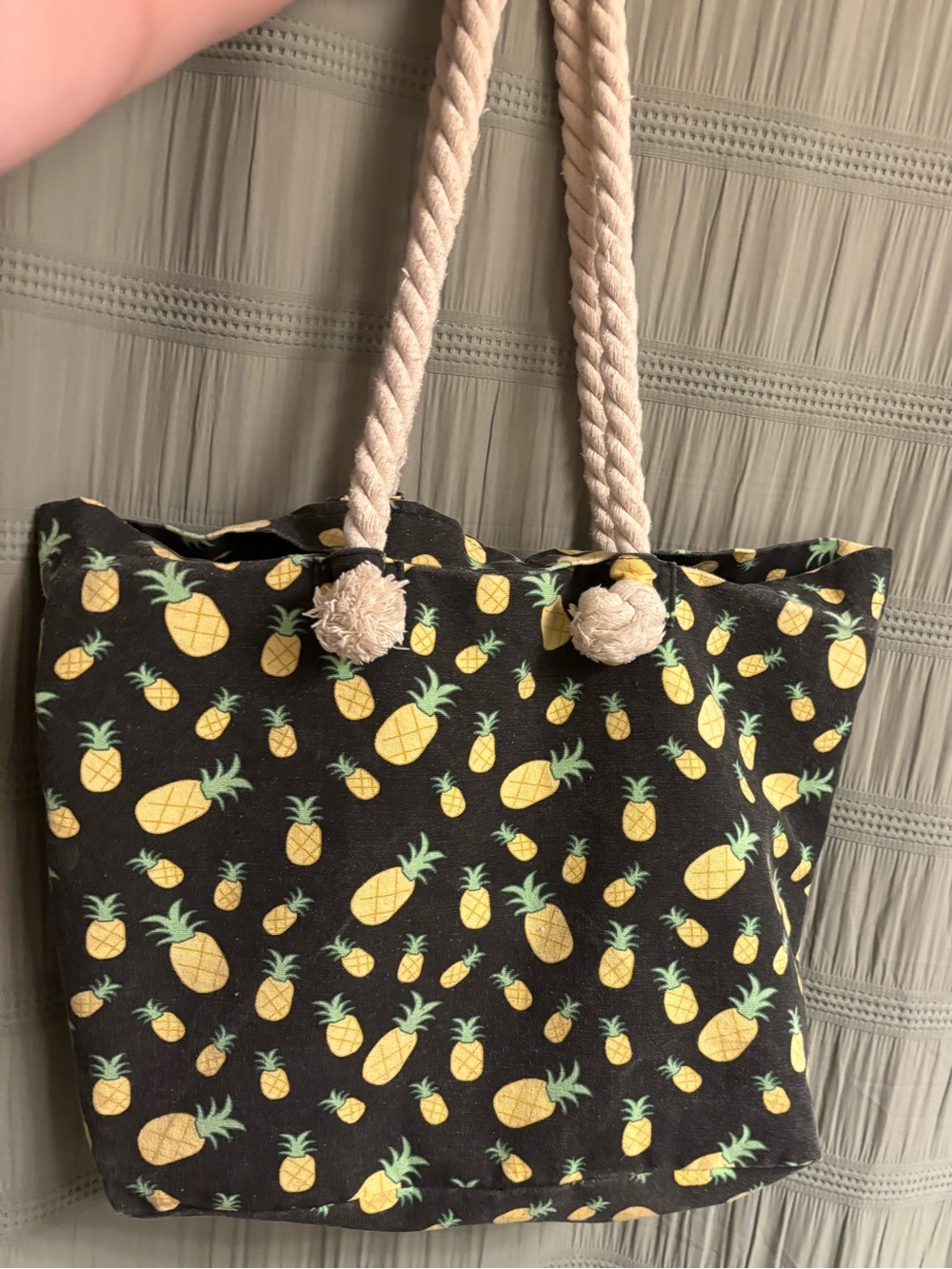 Pineapple Tote Bag - 13 x 17 inches